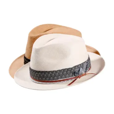 Panamahut Trilby Brisa Bohem aus Naturstroh mit Textil- und Lederband|Panamahut Trilby Brisa Bohem aus Naturstroh mit Textil- und Lederband|Panamahut Trilby Brisa Bohem aus Naturstroh mit Textil- und Lederband|||
