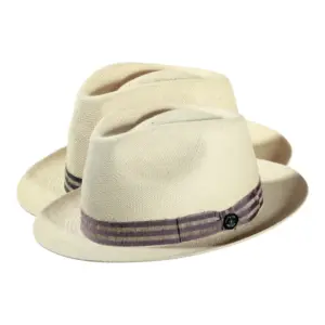 Panamahut Player aus Naturstroh mit gestreiftem Leinenband|Panamahut Player aus Naturstroh mit gestreiftem Leinenband|Panamahut Player aus Naturstroh mit gestreiftem Leinenband|||