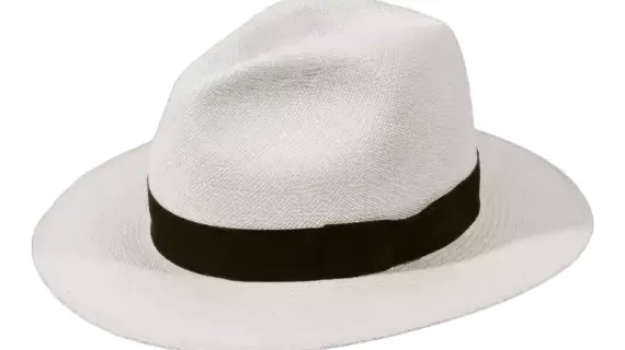 Fedora City Panama Brisa #6 Weiss mit schwarzem Rebsband