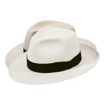 Panamahut Fedora Bogart Brisa mit schwarzem Rebsband|Panamahut Fedora Bogart Brisa mit schwarzem Rebsband|Panamahut Fedora Bogart Brisa mit schwarzem Rebsband|||