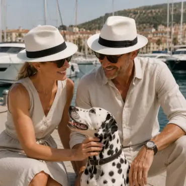 Fedora Bogart Panama Brisa #6 Weiss mit schwarzem Rebsband