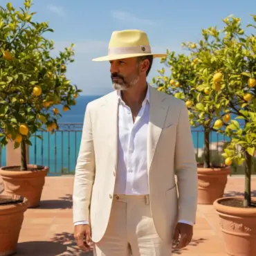Fedora Traveler Colorful Toquilla Citron Panama Hut