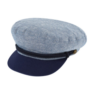 Schiffermütze Baumwolle zweifarbig mit Kordel – hochwertige Kopfbedeckung von Fiebig bei Hut Factory Schweiz
