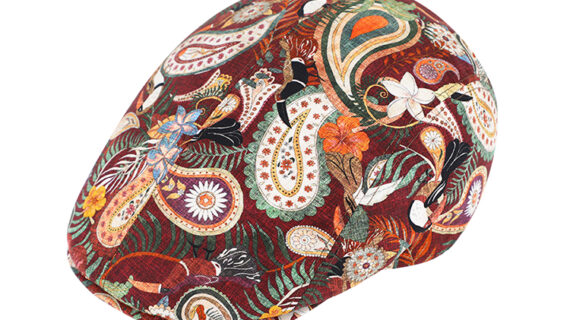 Flatcap Baumwolle Paisleymuster – hochwertige Kopfbedeckung von Fiebig bei Hut Factory Schweiz