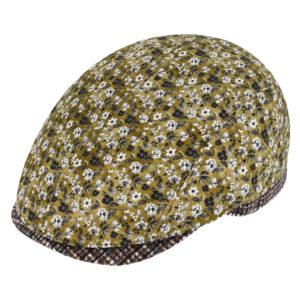 Flatcap geblümt mit Steg – hochwertige Kopfbedeckung von Fiebig bei Hut Factory Schweiz