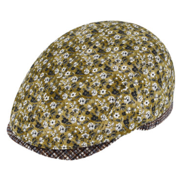 Flatcap geblümt mit Steg – hochwertige Kopfbedeckung von Fiebig bei Hut Factory Schweiz