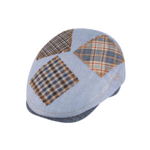 Flatcap mit karierten Patches und Steg – hochwertige Kopfbedeckung von Fiebig bei Hut Factory Schweiz