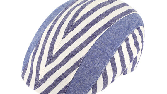 Flatcap Leinen gestreift – hochwertige Kopfbedeckung von Fiebig bei Hut Factory Schweiz