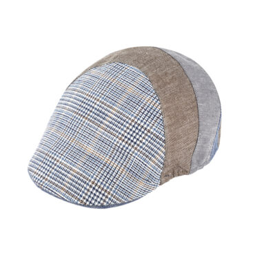 Flatcap Leinen Baumwollgemisch Quer-Panels – hochwertige Kopfbedeckung von Fiebig bei Hut Factory Schweiz
