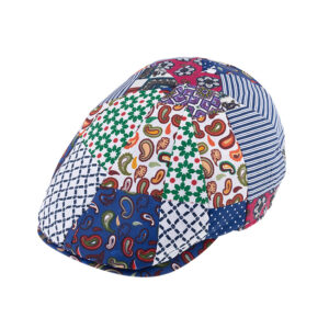 Flatcap Patchwork mit Paisleymuster – hochwertige Kopfbedeckung von Fiebig bei Hut Factory Schweiz