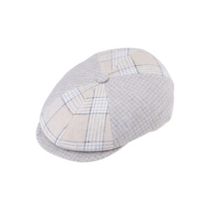 8-Panel Cap Hanf kariertes Muster – hochwertige Kopfbedeckung von Fiebig bei Hut Factory Schweiz