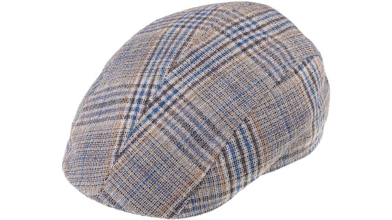 Flatcap Leinen kariert – hochwertige Kopfbedeckung von Fiebig bei Hut Factory Schweiz