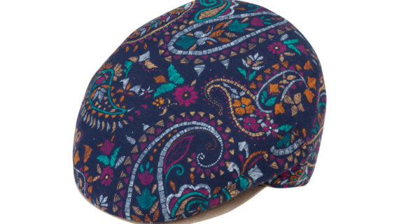Flatcap Leinen Paisley Schild uni UV-Schutz – hochwertige Kopfbedeckung von Fiebig bei Hut Factory Schweiz
