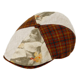 6-Panel Cap Karo Floral UV-Schutz – hochwertige Kopfbedeckung von Fiebig bei Hut Factory Schweiz