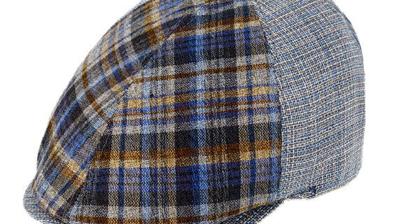 6-Panel Cap Karo Streifen UV-Schutz – hochwertige Kopfbedeckung von Fiebig bei Hut Factory Schweiz