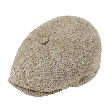 8-Panel Cap Seide Tweed UV-Schutz – hochwertige Kopfbedeckung von Fiebig bei Hut Factory Schweiz