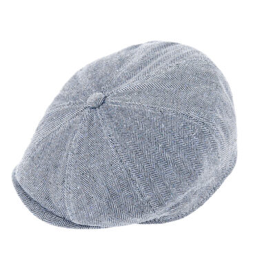 8-Panel Cap Seide Herringbone UV-Schutz – hochwertige Kopfbedeckung von Fiebig bei Hut Factory Schweiz