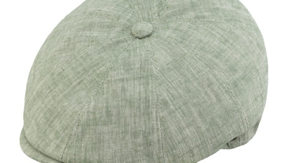 8-Panel Flatcap Hanf uni melange – hochwertige Kopfbedeckung von Fiebig bei Hut Factory Schweiz