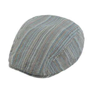 Flatcap Baumwolle gestreift – hochwertige Kopfbedeckung von Fiebig bei Hut Factory Schweiz