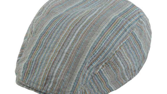 Flatcap Baumwolle gestreift – hochwertige Kopfbedeckung von Fiebig bei Hut Factory Schweiz