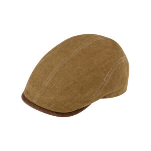 Flatcap Leinen mit Kontrastnähten UV-Schutz – hochwertige Kopfbedeckung von Fiebig bei Hut Factory Schweiz|Flatcap Leinen mit Kontrastnähten UV-Schutz – hochwertige Kopfbedeckung von Fiebig bei Hut Factory Schweiz