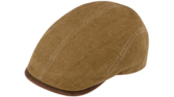 Flatcap Leinen mit Kontrastnähten UV-Schutz – hochwertige Kopfbedeckung von Fiebig bei Hut Factory Schweiz|Flatcap Leinen mit Kontrastnähten UV-Schutz – hochwertige Kopfbedeckung von Fiebig bei Hut Factory Schweiz