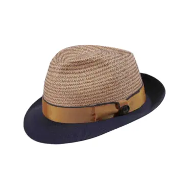 Trilby Sommerhut aus Stroh mit Bordeaux oder Goldenen Rebsband|Trilby Sommerhut aus Stroh mit Bordeaux oder Goldenen Rebsband|Trilby Sommerhut aus Stroh mit Bordeaux oder Goldenen Rebsband