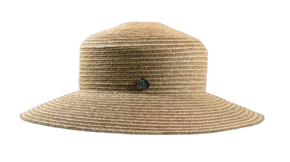 reiter Sommerhut Cloche in Goldbraun mit Qualitätsknopf|