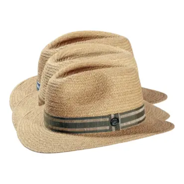 Strohhut Fedora aus Raffia mit gestreiftem Leinenband|Strohhut Fedora aus Raffia mit gestreiftem Leinenband|Strohhut Fedora aus Raffia mit gestreiftem Leinenband|Strohhut Fedora aus Raffia mit gestreiftem Leinenband||||