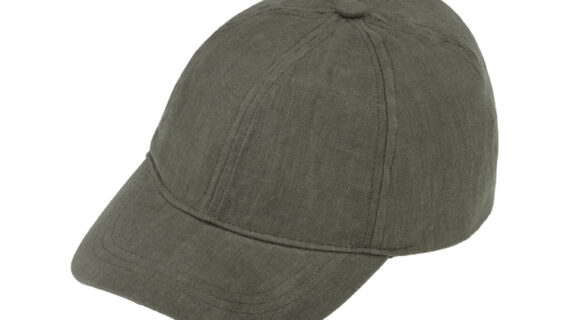 Baseballcap Leinen uni