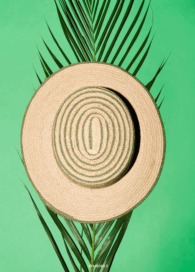 Damen Sommerhut Cloche Raffia fein 2 farbig – Bild 10