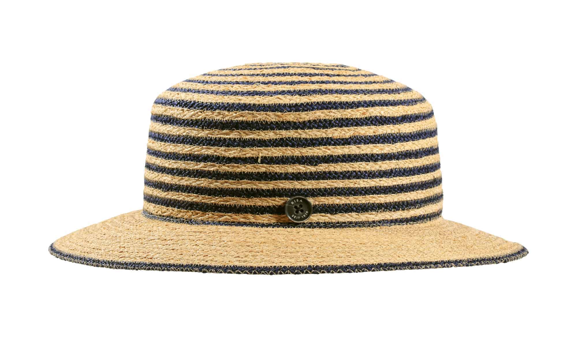 Damen Sommerhut Cloche Raffia fein 2 farbig – Bild 14