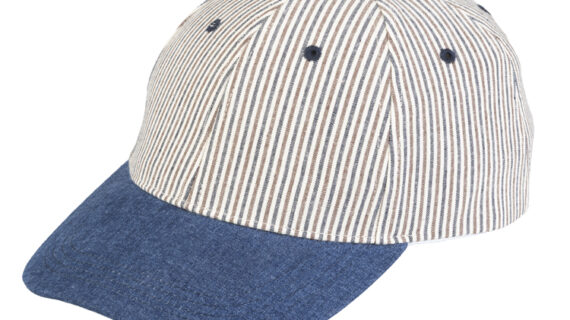 Baseballcap feine Streifen Schirm uni – hochwertige Kopfbedeckung von Fiebig bei Hut Factory Schweiz