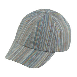 Baseballcap 6-panel Baumwolle gestreift – hochwertige Kopfbedeckung von Fiebig bei Hut Factory Schweiz