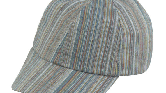 Baseballcap 6-panel Baumwolle gestreift – hochwertige Kopfbedeckung von Fiebig bei Hut Factory Schweiz