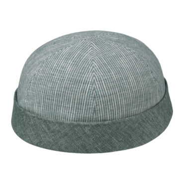 Dockermütze feine Streifen Umschlag uni – hochwertige Kopfbedeckung von Fiebig bei Hut Factory Schweiz
