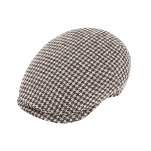 Flatcap Wolle Hahnentritt – hochwertige Kopfbedeckung von Fiebig bei Hut Factory Schweiz