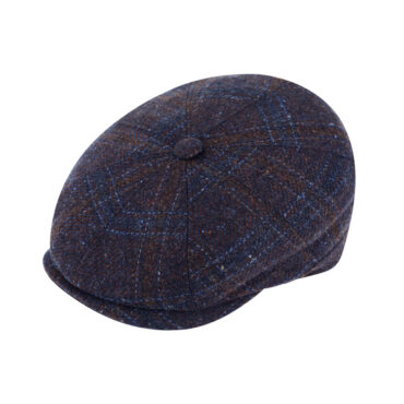 8-Panel Cap gemustert mit Steg – hochwertige Kopfbedeckung von Fiebig bei Hut Factory Schweiz