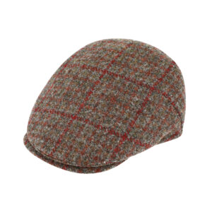 Flatcap Harris Tweed Schurwolle kariert – hochwertige Kopfbedeckung von Fiebig bei Hut Factory Schweiz