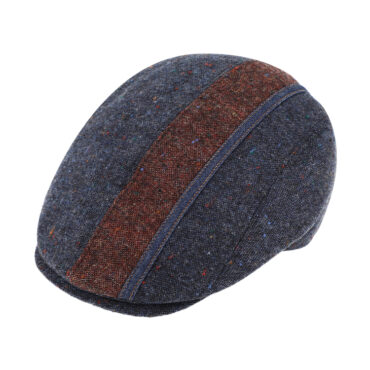 Flatcap Schurwolle meliert mit Detailnaht – hochwertige Kopfbedeckung von Fiebig bei Hut Factory Schweiz