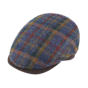 Flatcap buntes Karomuster mit Steg – hochwertige Kopfbedeckung von Fiebig bei Hut Factory Schweiz