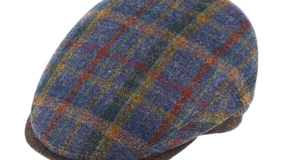 Flatcap buntes Karomuster mit Steg – hochwertige Kopfbedeckung von Fiebig bei Hut Factory Schweiz