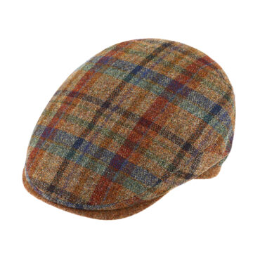 Flatcap buntes Karomuster mit Steg – hochwertige Kopfbedeckung von Fiebig bei Hut Factory Schweiz