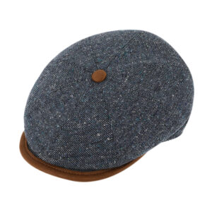 8-Panel Cap Seidengemisch melange – hochwertige Kopfbedeckung von Fiebig bei Hut Factory Schweiz