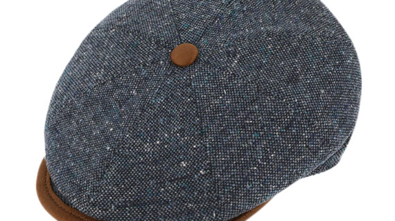 8-Panel Cap Seidengemisch melange – hochwertige Kopfbedeckung von Fiebig bei Hut Factory Schweiz
