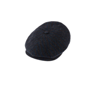 8-Panel Cap Wolle Fischgrät und Streifen – hochwertige Kopfbedeckung von Fiebig bei Hut Factory Schweiz