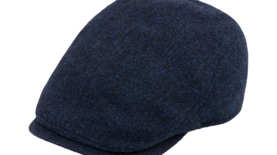Flatcap Shetlandwolle melange mit Ohrenklappen – hochwertige Kopfbedeckung von Fiebig bei Hut Factory Schweiz