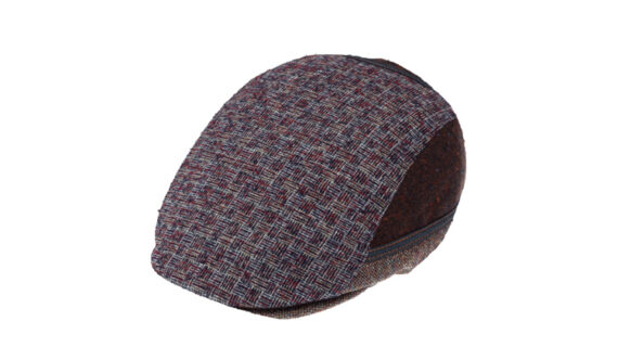 Flatcap Schurwolle melange Kontrastnähte – hochwertige Kopfbedeckung von Fiebig bei Hut Factory Schweiz