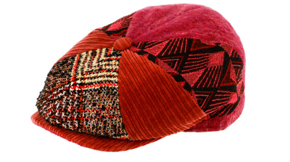 8-Panel Cap Wolle Patchwork mit Steg – hochwertige Kopfbedeckung von Fiebig bei Hut Factory Schweiz