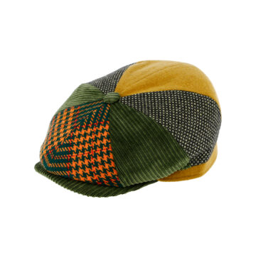 8-Panel Cap Wolle Patchwork mit Steg – hochwertige Kopfbedeckung von Fiebig bei Hut Factory Schweiz
